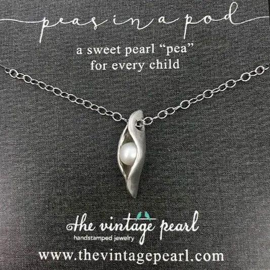 Sweet Peas in a Pod Necklace