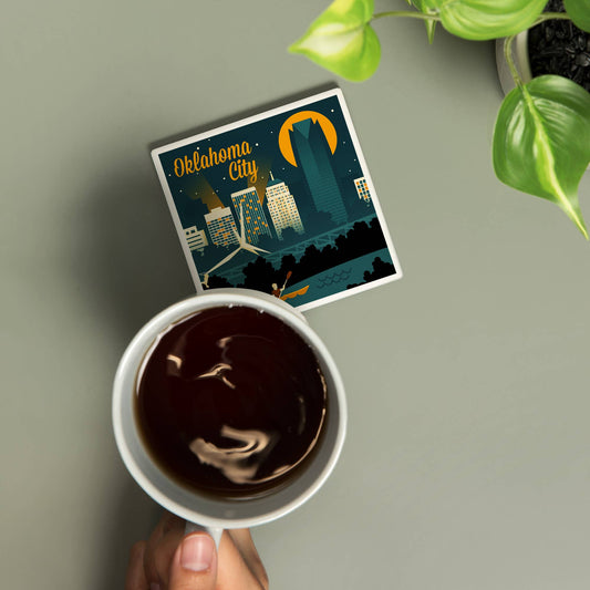 CERAMIC COASTER Oklahoma City