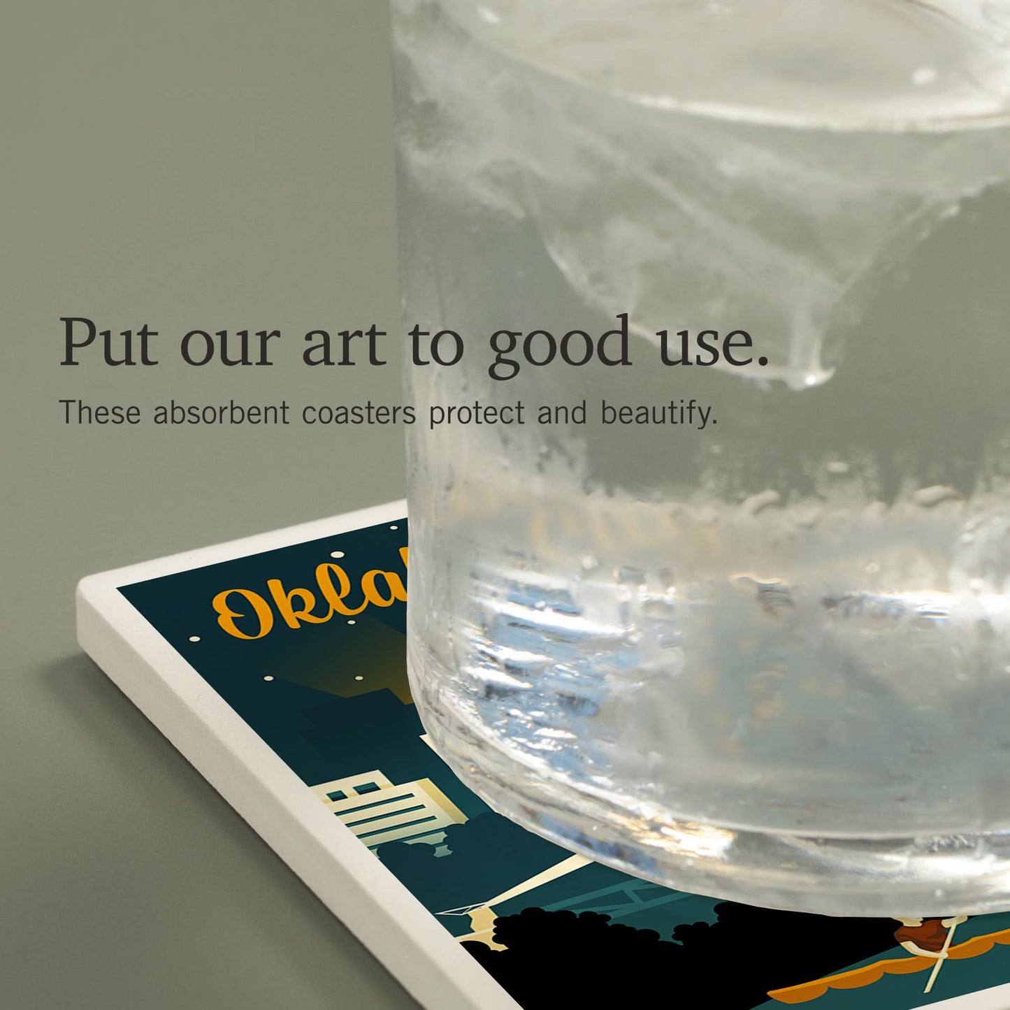 CERAMIC COASTER Oklahoma City
