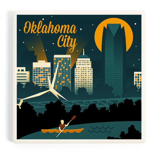 CERAMIC COASTER Oklahoma City