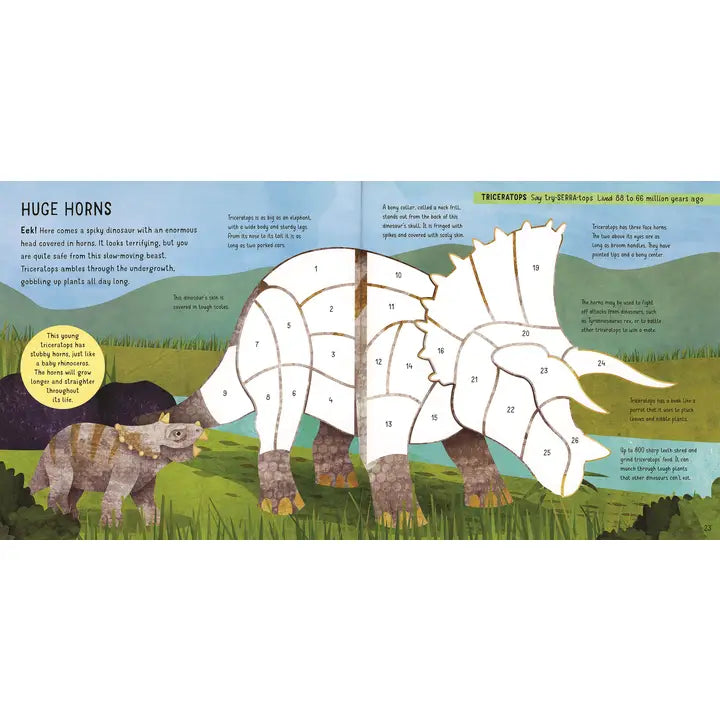 Sticker by Number: Dinosaurs