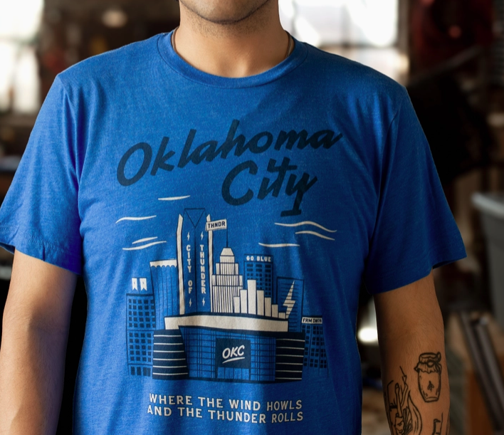 Oklahoma City Thunder Skyline T-Shirt