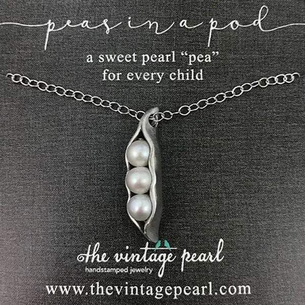 Sweet Peas in a Pod Necklace