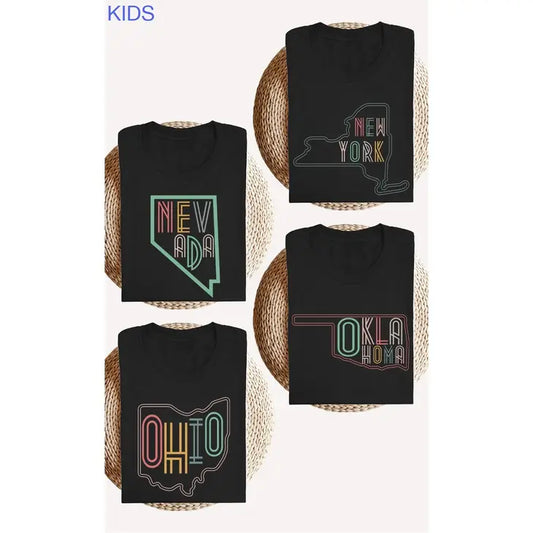 Black & Neon Kids T-shirt