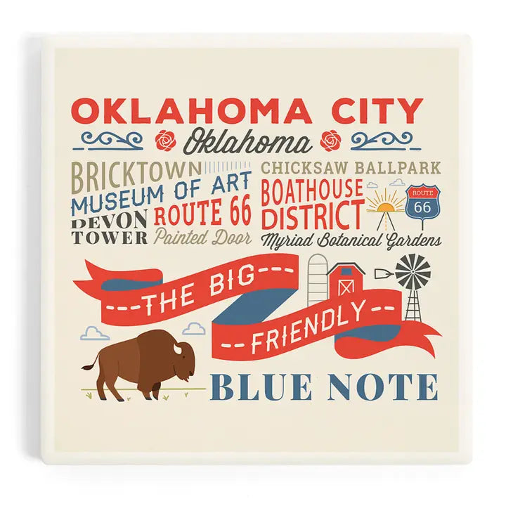 CERAMIC COASTER Oklahoma City