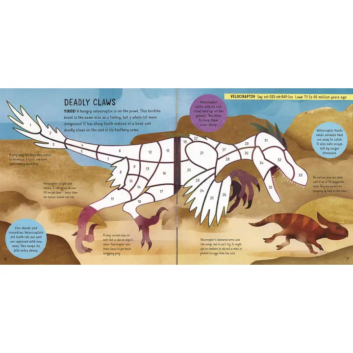 Sticker by Number: Dinosaurs