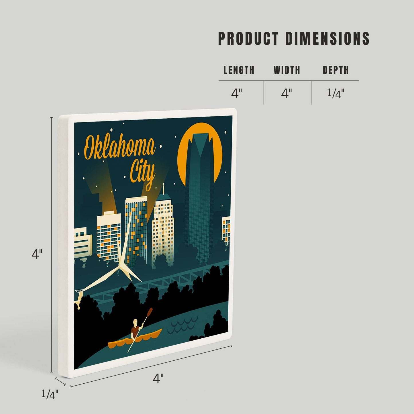 CERAMIC COASTER Oklahoma City