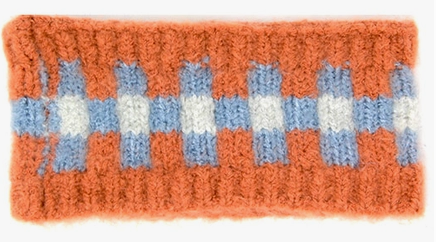 Multi-Colored Checkerboard Pattern Headband