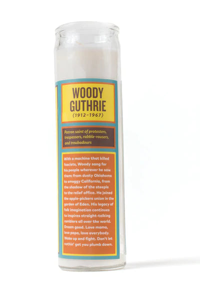 Woody Guthrie Candle