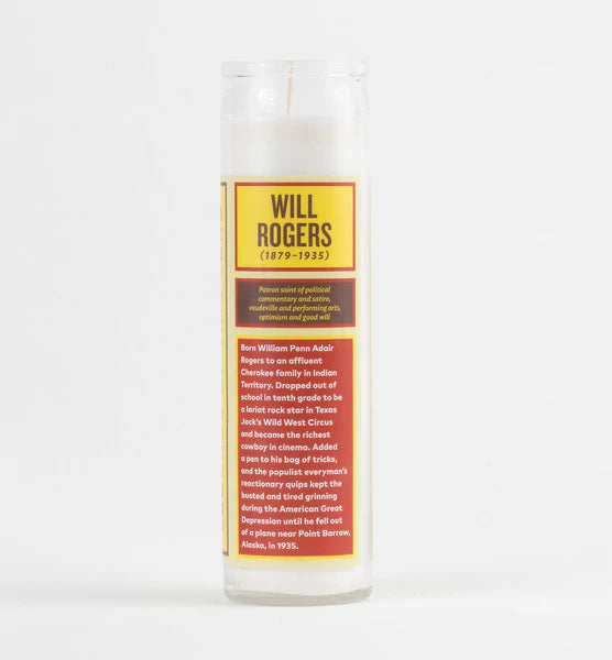 Will Rogers Candle