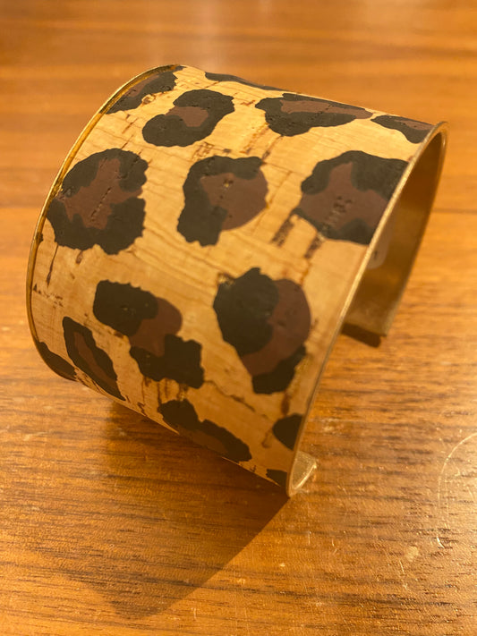 Leopard Cork Bracelet