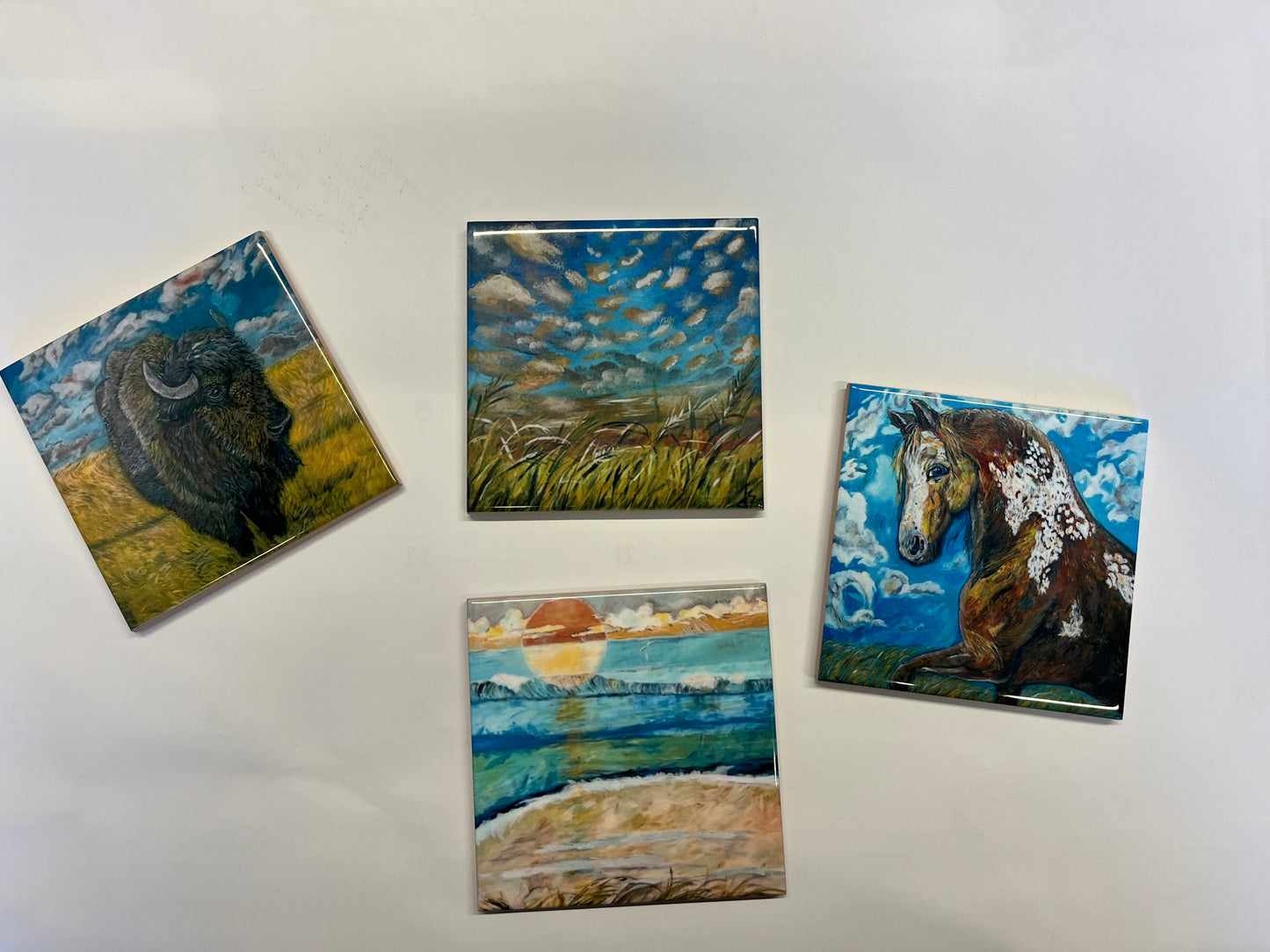 Coasters - Hand-painted Ceramic