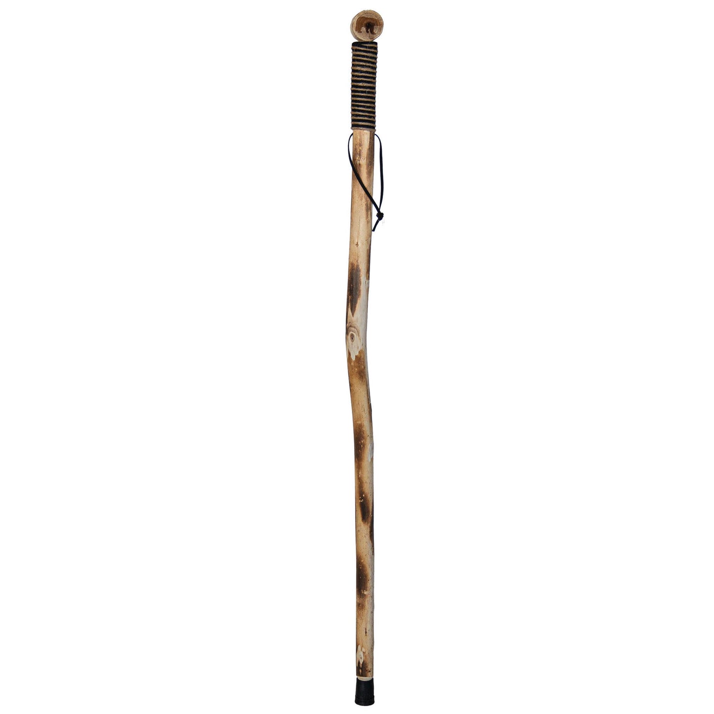 Cord Wrapped Wooden Walking Stick