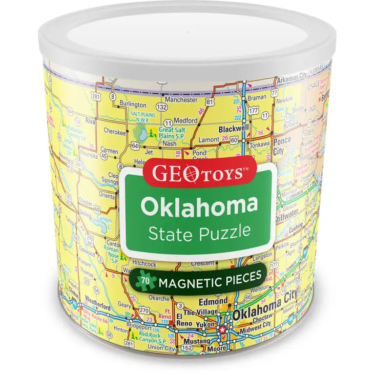 Oklahoma State Magnetic Puzzle