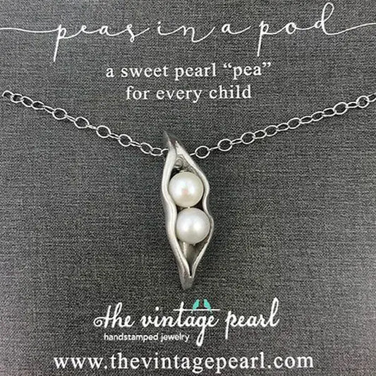 Sweet Peas in a Pod Necklace