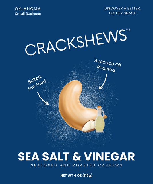 Crackshews - Sea Salt and Vinegar Cashews