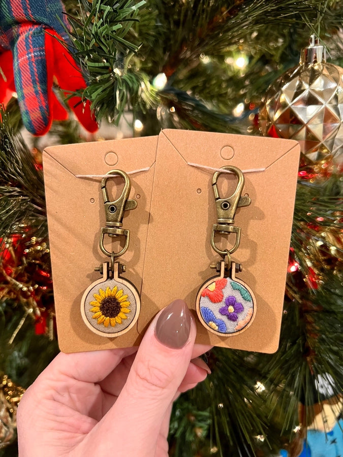 Embroidery Keychains – ScissortailGifts
