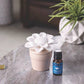 'Sunflower' - Porcelain Diffuser w/ 15ml Peppermint