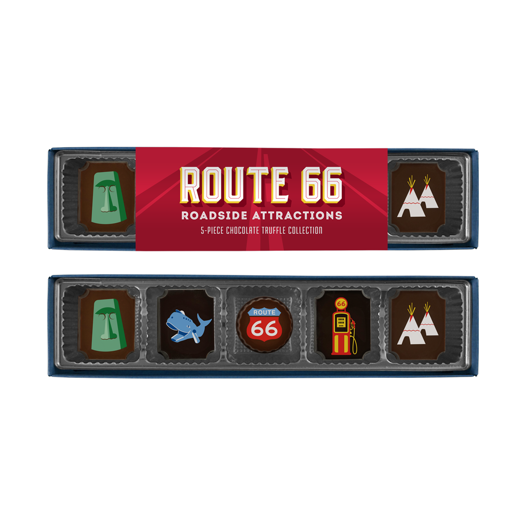 Route 66 Roadside Attractions 5 Piece Milk & Dark Chocolate