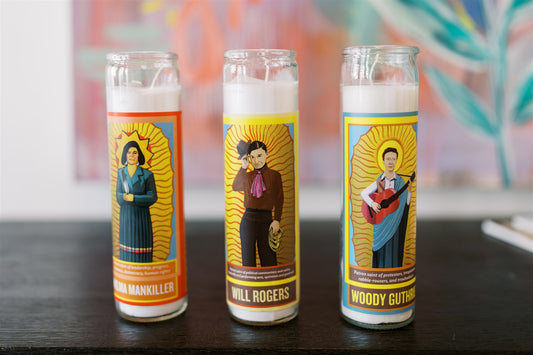 Woody Guthrie Candle