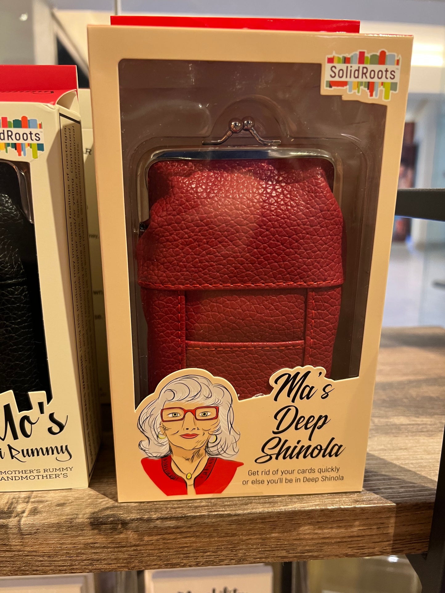 Ma's Deep Shinola Card Game - Fast-Paced Family Game With 2 Decks In Red Cigarette Purse Case