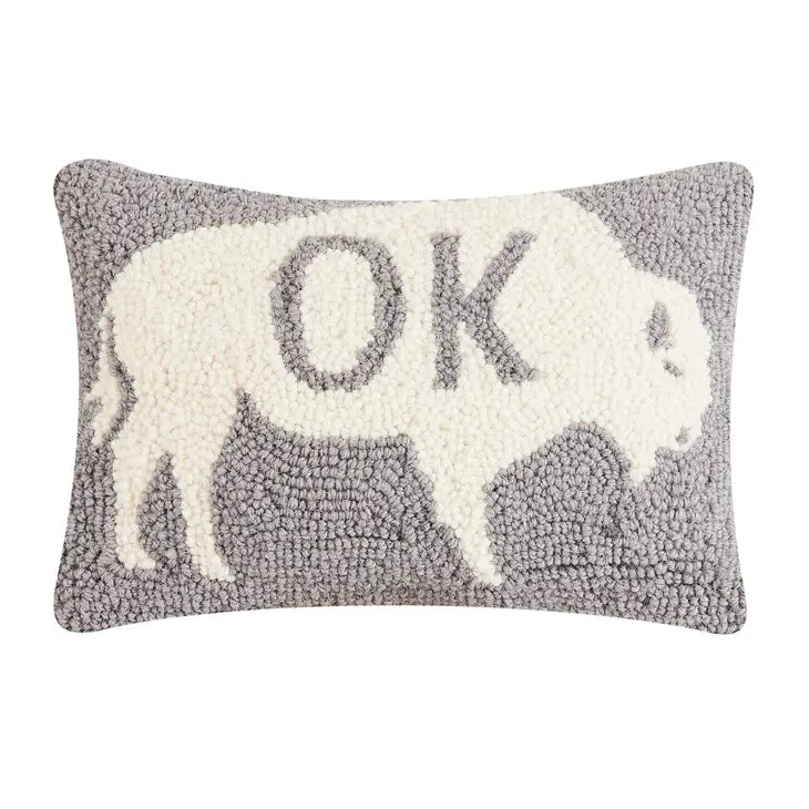 OK Buffalo Pillow